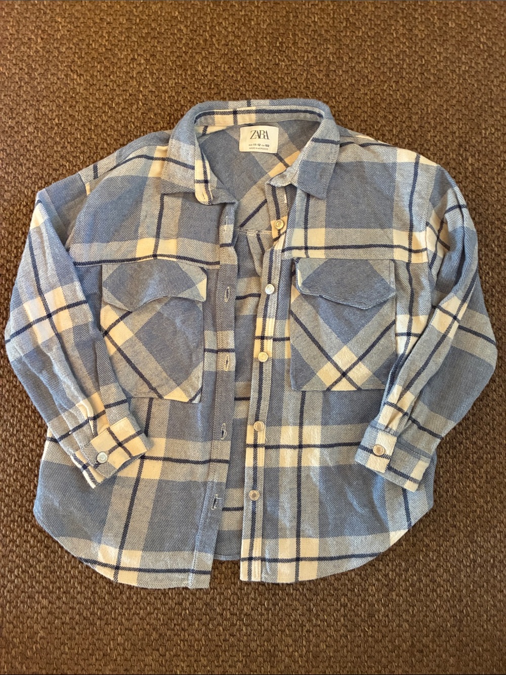 Zara button down collared shirt, size 11-12